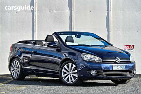 Blue 2012 Volkswagen Golf Cabriolet 118 TSI