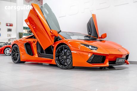 Orange 2015 Lamborghini Aventador Coupe LP700-4