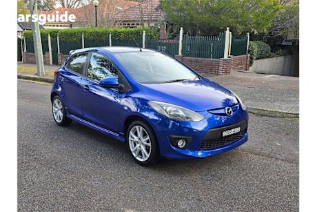 Blue 2008 Mazda 2 Hatchback Genki
