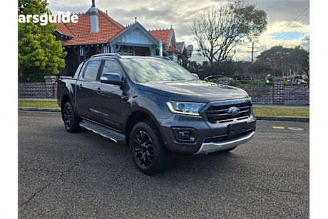 Grey 2020 Ford Ranger Double Cab Pick Up Wildtrak 2.0 (4X4)