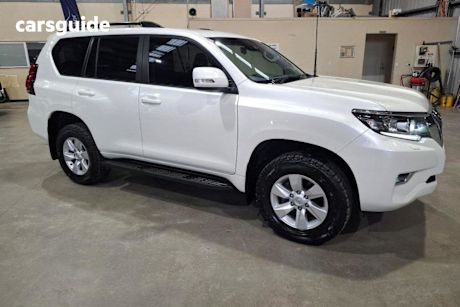 White 2022 Toyota Landcruiser Prado Wagon GXL Flat Tailgate