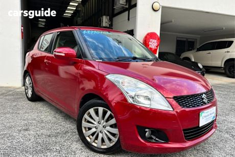 Red 2013 Suzuki Swift Hatchback GLX
