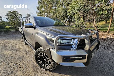 Grey 2020 Toyota Hilux Double Cab Chassis SR5 (4X4)