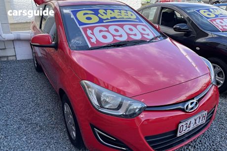 Red 2013 Hyundai I20 Hatch Active