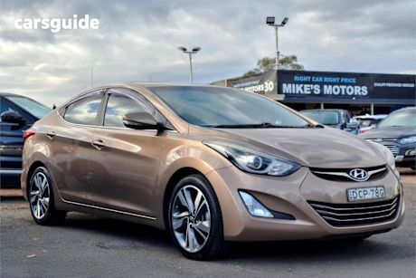Brown 2015 Hyundai Elantra Sedan Premium