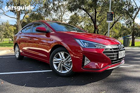 Red 2020 Hyundai Elantra Sedan Active