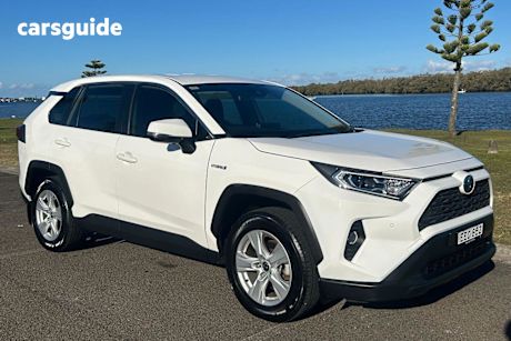 White 2019 Toyota RAV4 Wagon GX AWD Hybrid