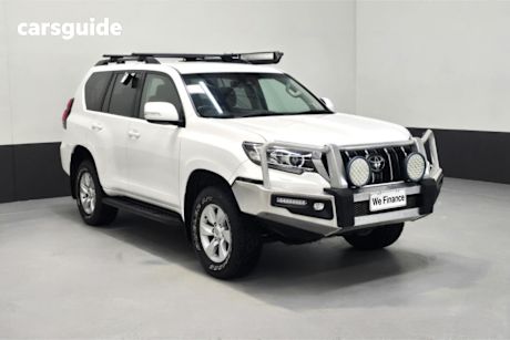 White 2018 Toyota Landcruiser Prado Wagon GXL (4X4)