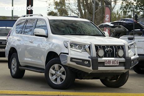 White 2020 Toyota Landcruiser Prado Wagon GXL Flat Tailgate