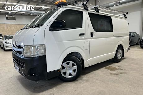 White 2011 Toyota Hiace Van LWB