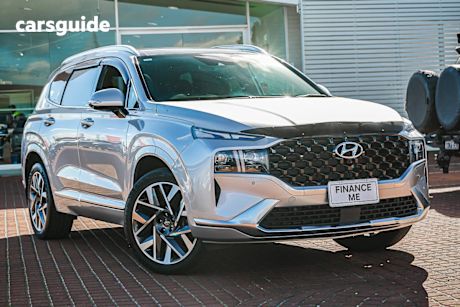 Silver 2022 Hyundai Santa FE Wagon Highlander Crdi (awd)