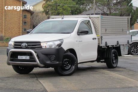 White 2020 Toyota Hilux Cab Chassis Workmate