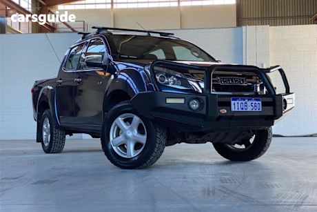 Blue 2014 Isuzu D-MAX Crew Cab Utility LS-U HI-Ride (4X4)