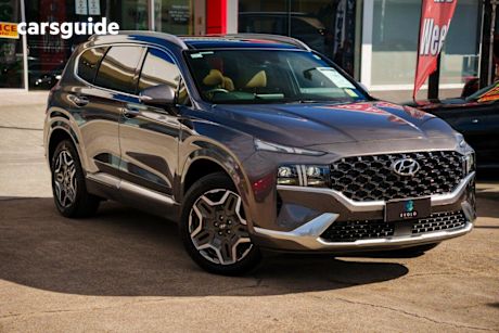 Grey 2023 Hyundai Santa FE Wagon Highlander HEV (7 Seat)