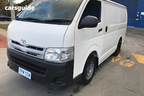White 2011 Toyota Hiace Commercial LWB TRH201R MY11 UPGRADE