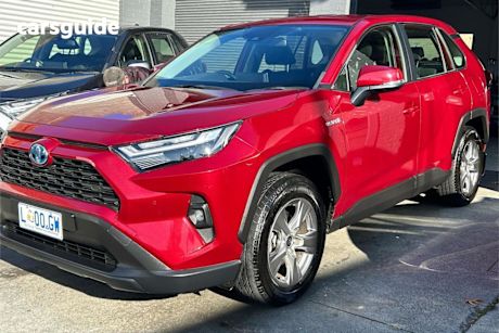 Red 2023 Toyota RAV4 Wagon GX (awd) Hybrid