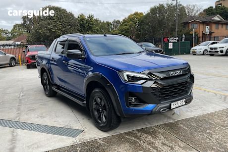 Blue 2024 Isuzu D-MAX Crew Cab Utility X-Terrain (4X4)