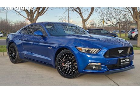 Blue 2016 Ford Mustang Coupe GT R