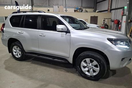 Silver 2022 Toyota Landcruiser Prado Wagon GXL Flat Tailgate