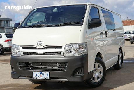 White 2013 Toyota Hiace Van LWB
