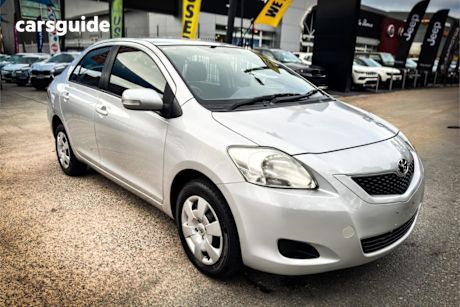 Silver 2010 Toyota Yaris Sedan YRS