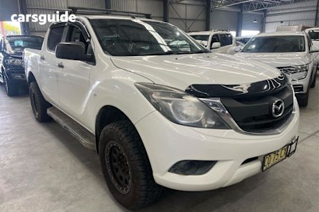 White 2017 Mazda BT-50 Dual Cab Utility XT (4X4)