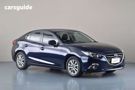 Blue 2015 Mazda 3 Sedan Maxx