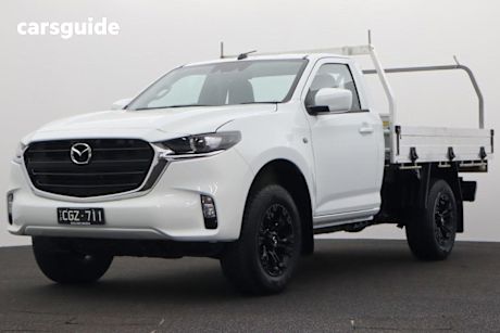 White 2023 Mazda BT-50 Cab Chassis XS (4X2)