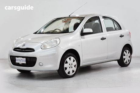Silver 2012 Nissan Micra Hatchback ST-L