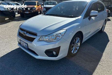 White 2014 Subaru Impreza Hatchback 2.0I Luxury Limited Edition