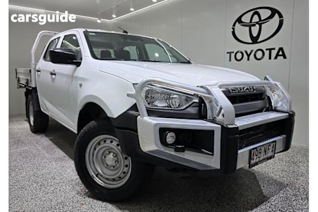 White 2021 Isuzu D-MAX Cab Chassis SX (4X4)