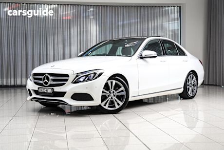 White 2016 Mercedes-Benz C200 Sedan