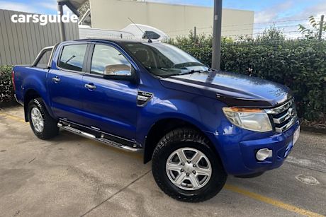 Blue 2014 Ford Ranger Dual Cab Utility XLT 3.2 (4X4)