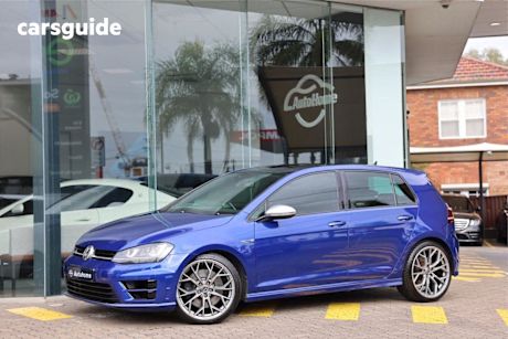 Blue 2016 Volkswagen Golf Hatchback R