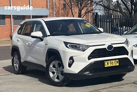 White 2020 Toyota RAV4 Wagon GX AWD Hybrid
