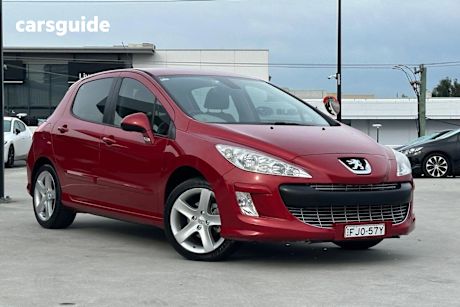 Red 2009 Peugeot 308 Hatchback XSE Turbo