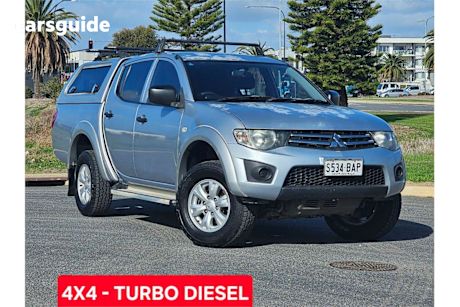 Silver 2013 Mitsubishi Triton Double Cab Utility GLX (4X4)