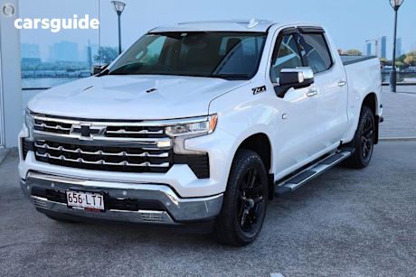 White 2024 Chevrolet Silverado Crew Cab Pickup 1500 LTZ Premium