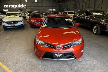 Orange 2013 Toyota Corolla Hatchback Ascent Sport