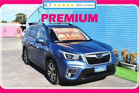 Blue 2020 Subaru Forester Wagon 2.5I Premium (awd)