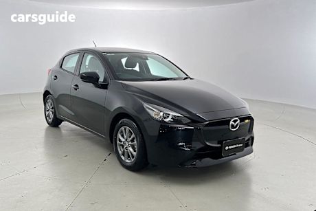 Black 2023 Mazda 2 Hatchback G15 Pure