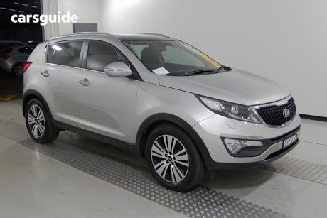 Silver 2015 Kia Sportage Wagon Platinum (awd)