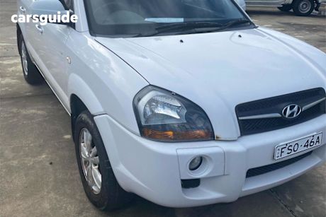 White 2009 Hyundai Tucson Wagon City SX