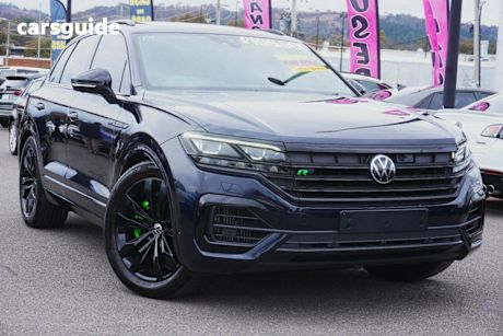 Blue 2021 Volkswagen Touareg Wagon V8 TDI Wolfsburg Edition