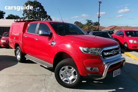 Red 2016 Ford Ranger Crew Cab Pickup XLT 3.2 HI-Rider (4X2)