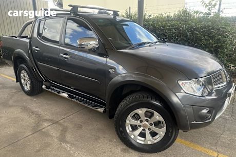 Grey 2013 Mitsubishi Triton Double Cab Utility GLX-R (4X4)