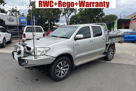 Silver 2010 Toyota Hilux Dual Cab Pick-up SR5 (4X4)