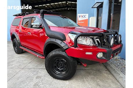 Red 2016 Nissan Navara Ute Tray ST 4X4