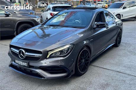 Grey 2017 Mercedes-Benz CLA45 Coupe 4Matic