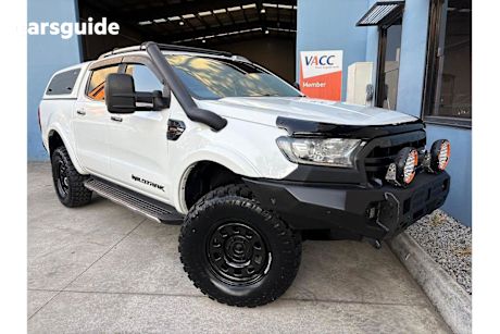 White 2019 Ford Ranger Ute Tray WILDTRAK 4X4